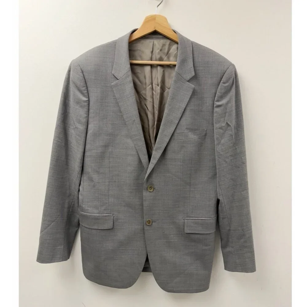 Theory Blazer Mens 40 Regular Stretch Wool Two Button Sports Jacket Coat
